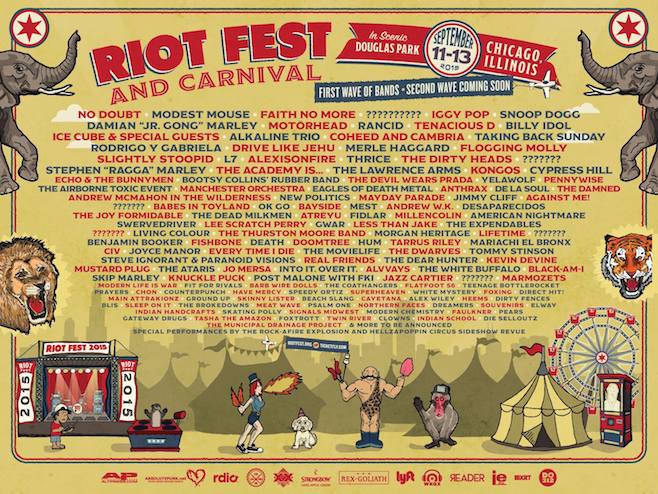 Riot Fest 2015 Lineup: Snoop Dogg, Rancid, No Doubt, and More