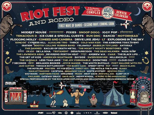 Riot Fest 2015 Lineup: Snoop Dogg, Rancid, No Doubt, and More