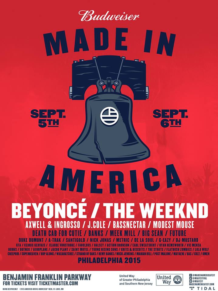 Made in America 2015 Lineup: Beyonce, the Weeknd, and More