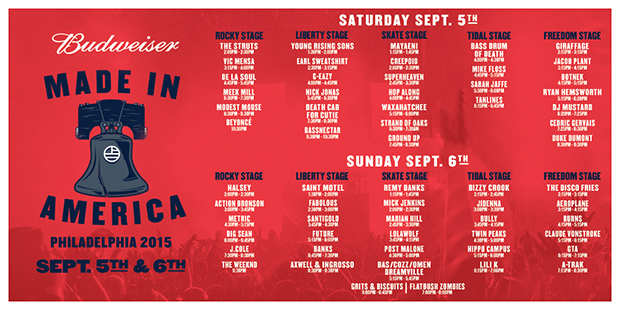 Watch Beyoncé, Modest Mouse, and the Weeknd's Made in America Sets Without a TIDAL Subscription