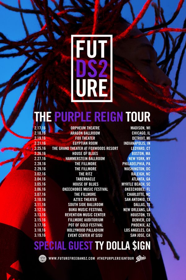 Future Announces 'Purple Reign' Tour With Ty Dolla $ign