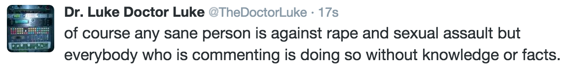 Dr. Luke Tweets First Public Comments About Kesha Lawsuit: 'I Didn’t Rape Kesha'