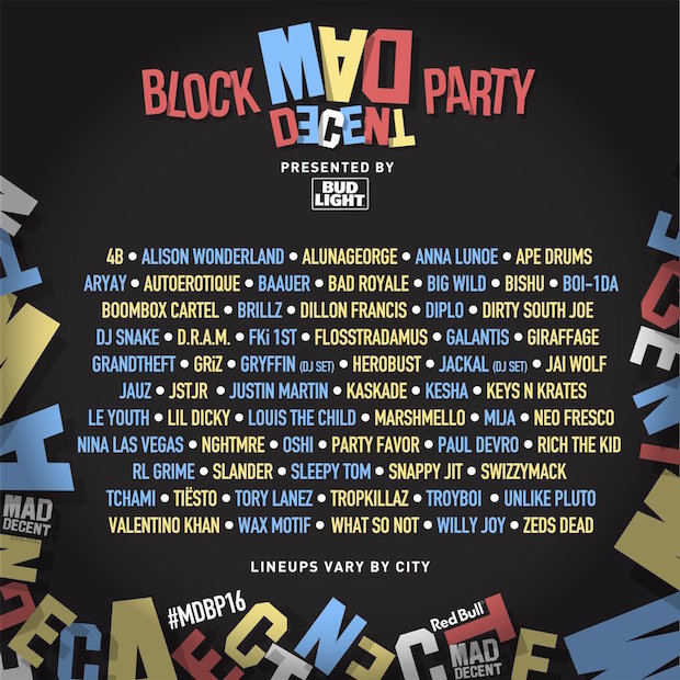 James Van Der Beek Plays Diplo in Mad Decent Block Party Ad