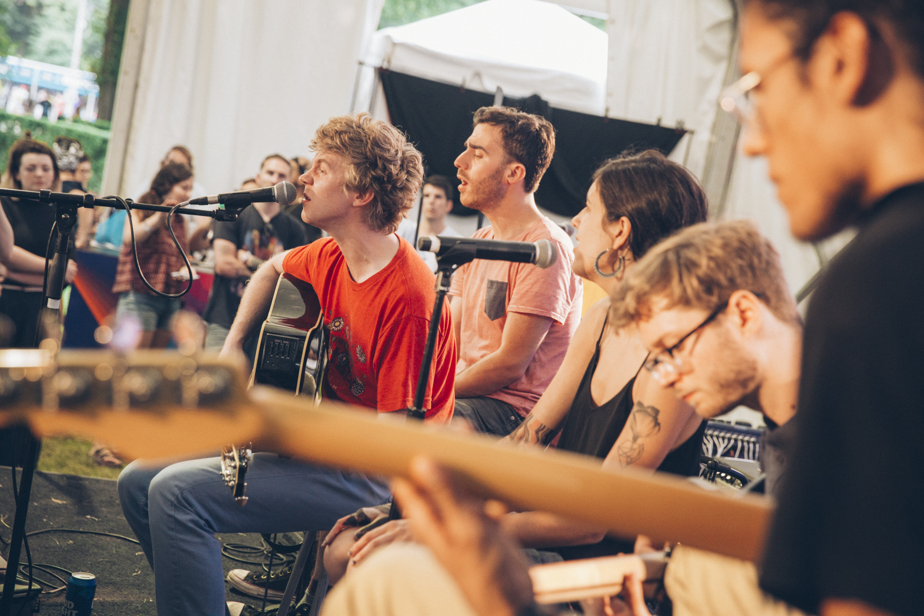 SPIN at Lollapalooza 2016: Day 1 at Toyota Music Den with Sunflower Bean, Pinegrove and More