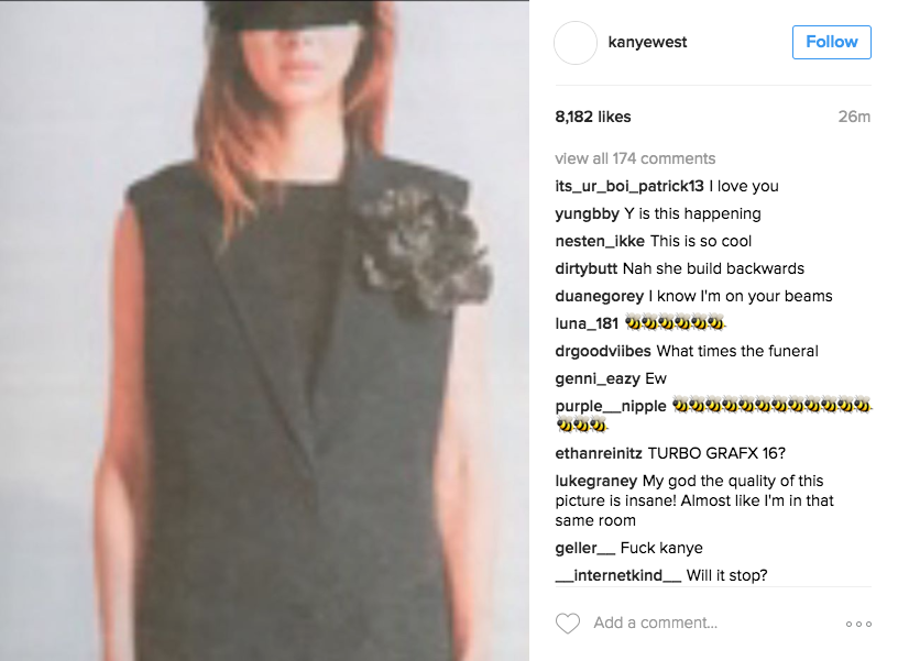 Kanye West Is Posting Dozens of Fashion Catalog Photos on Instagram