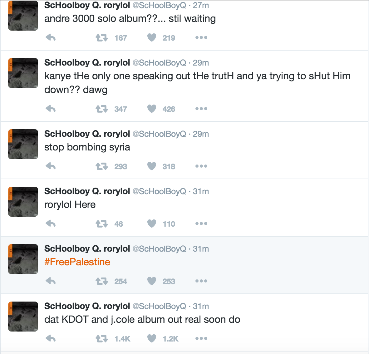 Schoolboy Q's Twitter Hacked, Calls Drake “Filthy Zionist”