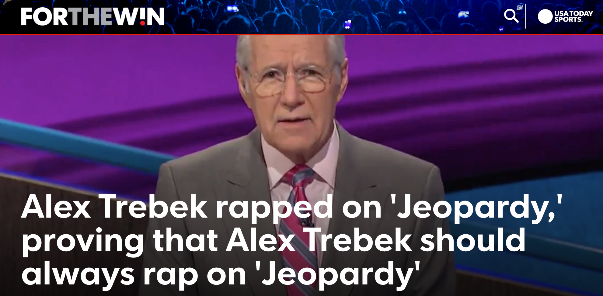 Viral Star Alex Trebek Is Back at It Again With the Funny Rapping