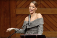 Watch Rihanna Accept Her Harvard University Humanitarian of the Year Award