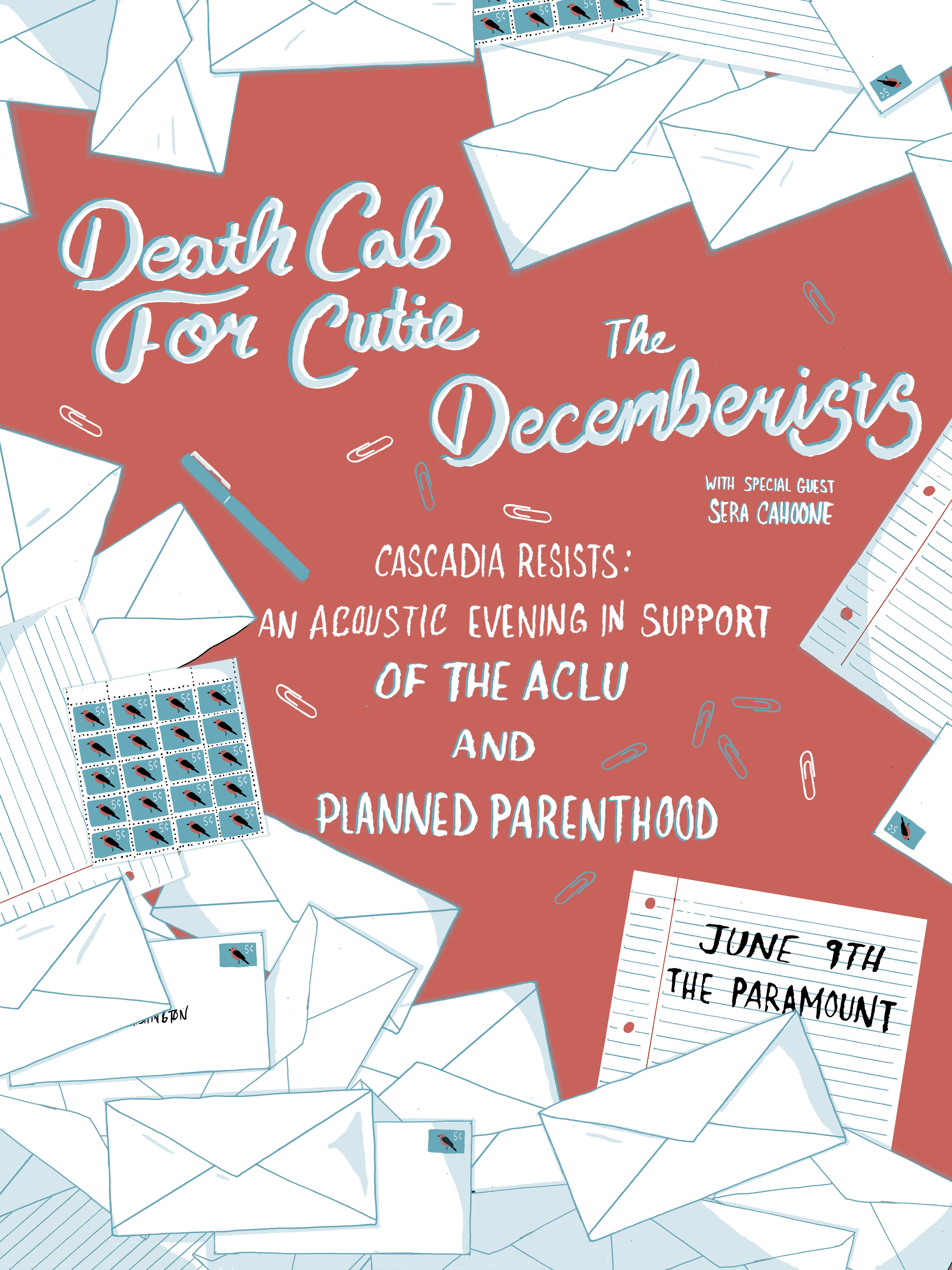 Death Cab for Cutie and The Decemberists to Hold Benefit Concert for ACLU and Planned Parenthood in Seattle