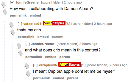 Vince Staples Was Charmingly Apathetic During His Reddit AMA