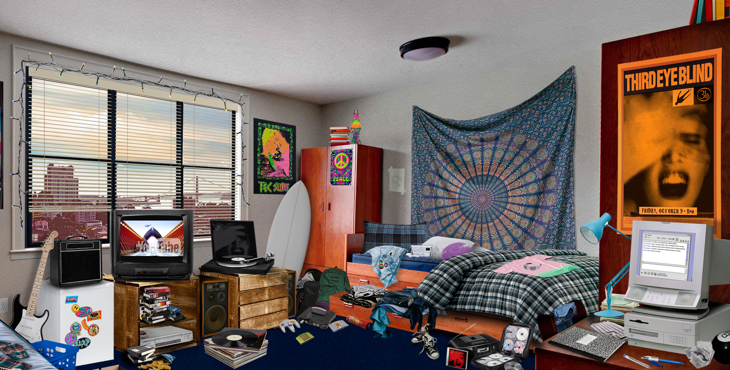 Third Eye Blind Has Recreated Your '90s Bedroom to Celebrate the 20th Anniversary of Their Self-Titled Album