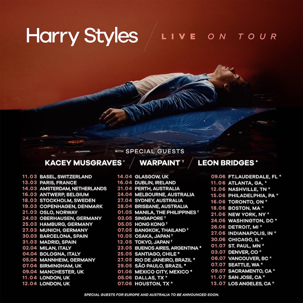 Harry Styles Announces World Tour