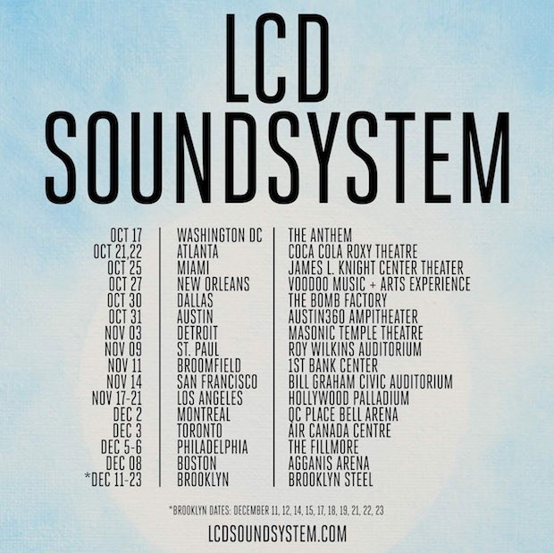LCD Soundsystem Announce New Album <i></noscript>American Dream</i>, World Tour” title=”lcdtours22222-1497874915″ data-original-id=”245753″ data-adjusted-id=”245753″ class=”sm_size_full_width sm_alignment_center ” data-image-source=”getty” />
<p><strong><em>American Dream</em></strong>:<br />
1. oh baby<br />
2. other voices<br />
3. i used to<br />
4. change yr mind<br />
5. how do you sleep?<br />
6. tonite<br />
7. call the police<br />
8. american dream<br />
9. emotional haircut<br />
10. black screen</p>
<p> </p>
</div>
</div>
</div>
</div>
</div>
</section>
<section data-particle_enable=