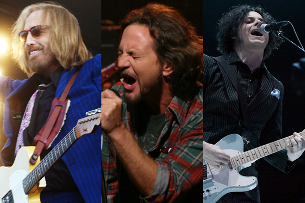 Tom Petty, Eddie Vedder, Jack White / Photo by Cheryl Dunn (Petty); Getty Images (Vedder); Jim Bennett (White)