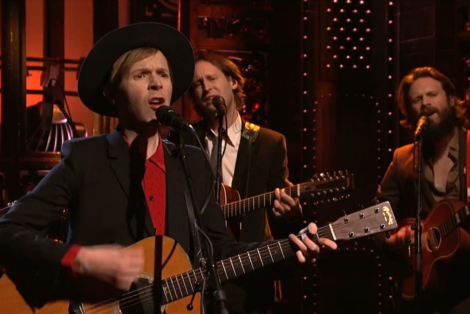 Beck, 'Saturday Night Live,' video, "Blue Moon," "Wave," 'Morning Phase,' Father John Misty