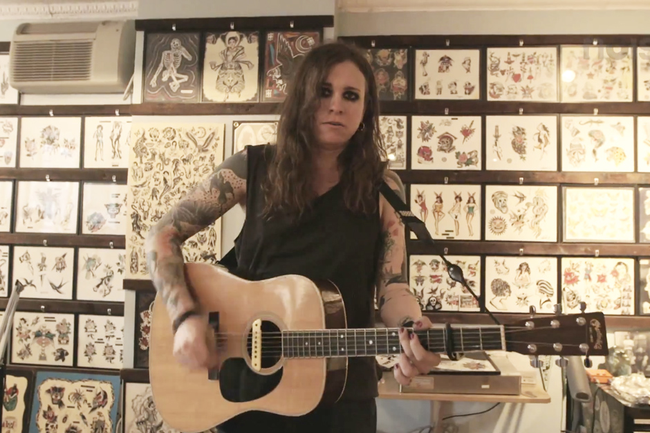 Against Me!'s Laura Jane Grace Plays a Tattoo Parlor