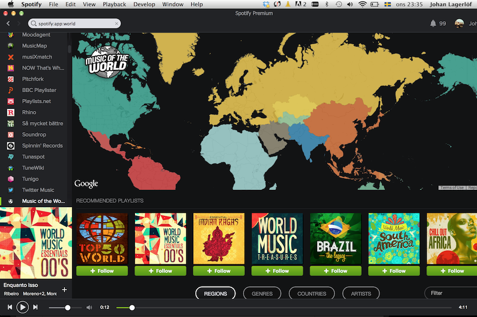 Spotify Map App Spotlights 'Music of the World'