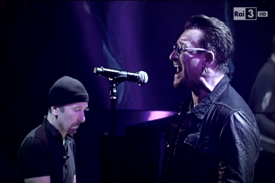 U2 Morrissey Italy RAI Songs of Innocence Performance