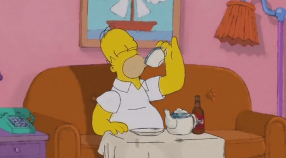 Homer, Cat Stevens, Simpsons, Tea For the Tillerman
