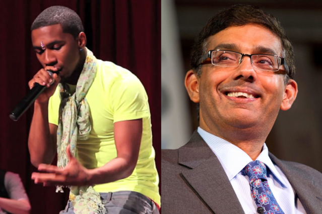 Lil B / Dinesh D'Souza (Ben Hider/Getty)