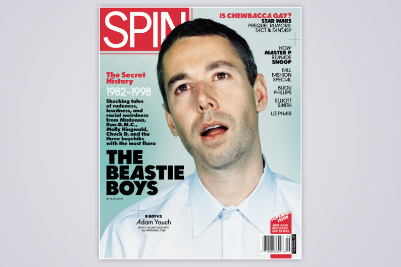 MCA on the cover of SPIN's September 1998 issue / Photo by Mark Alesky