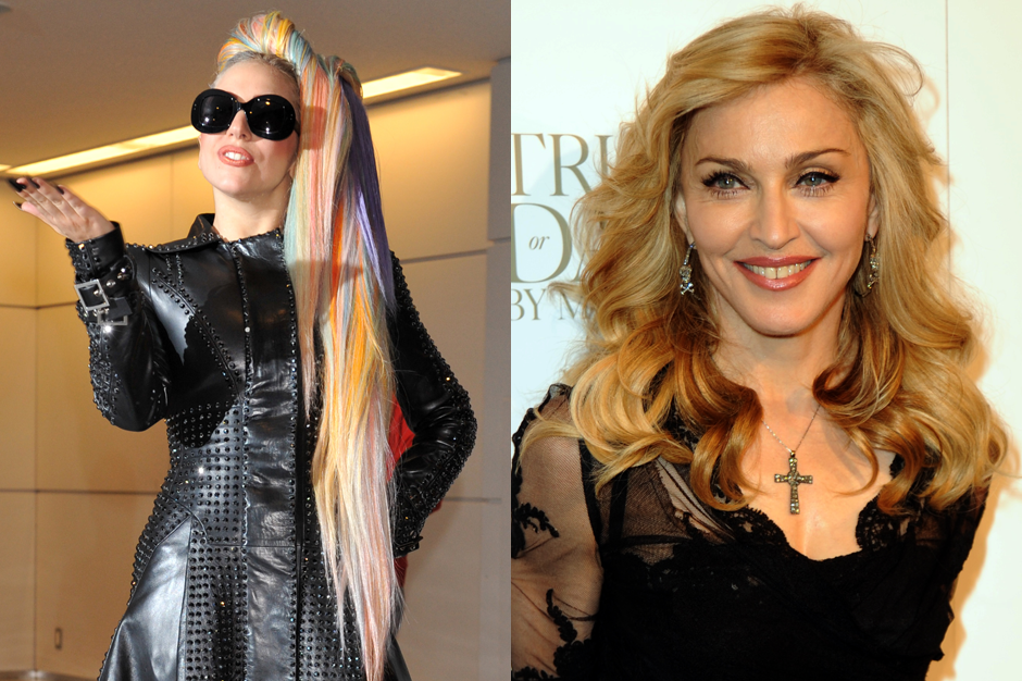 Lady Gaga (Kazuhiro Nogi/AFP/Getty) / Madonna (Richard Corkery/NY Daily News via Getty)