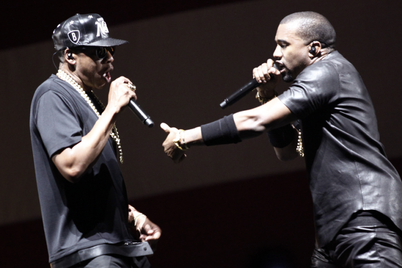 Jay-Z and Kanye West / Photo by Guillaume Baptiste/AFP/Getty