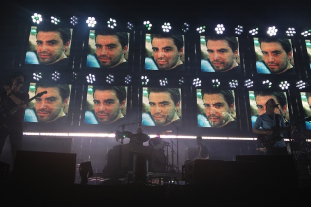 Radiohead onstage in France / Photo by <a href="https://twitter.com/fittr_happier/status/222809834309947392/photo/1/large" Target="blank">fittr_happier</a>