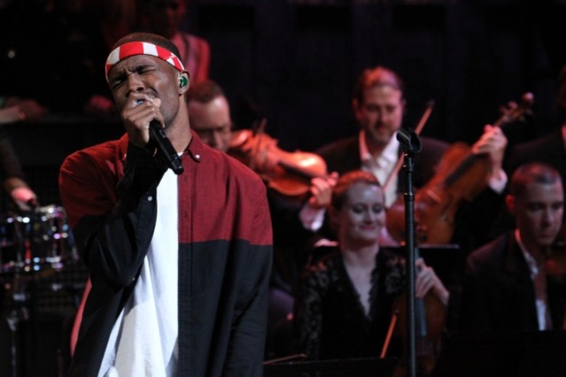 Frank Ocean on <i>Late Night with Jimmy Fallon</i> / Photo by Lloyd Bishop/NBC/NBCU Photo Bank via Getty