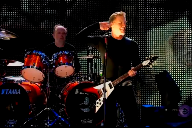 Metallica's James Hetfield and Lars Ulrich