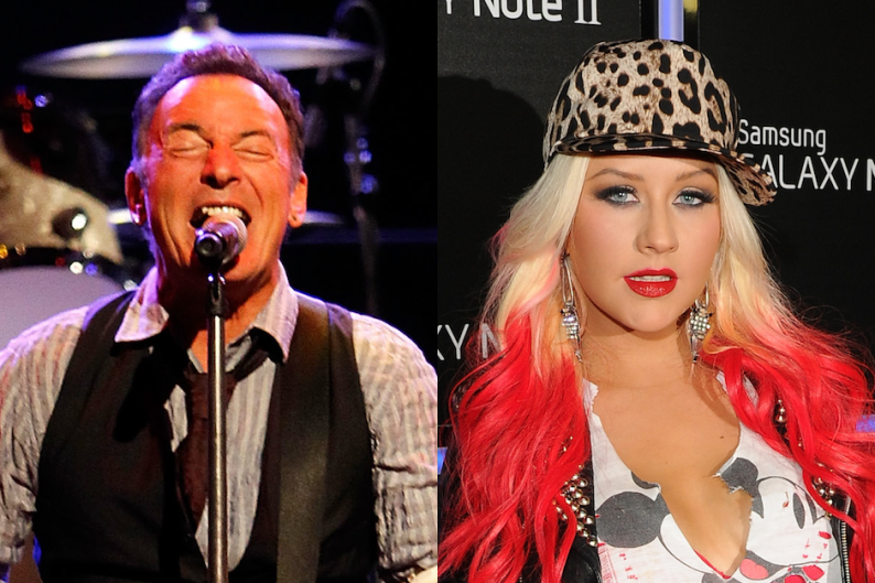 Bruce Springsteen and Christina Aguilera