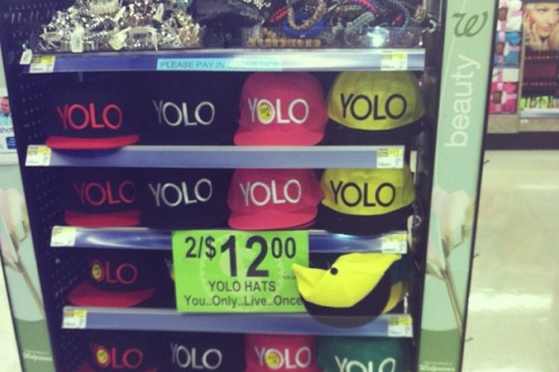YOLO for sale / Photo via Drake's Instagram