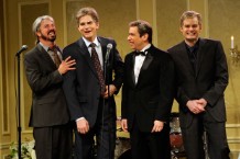 Dave Grohl on Saturday Night Live with Fred Armisen, Ashton Kutcher, and Bill Hader