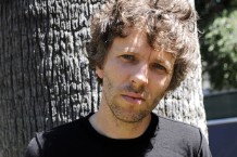 Nic Offer of !!! poses at the Launch Music Festival at Cesar Chavez Park on July 28, 2012 in Sacramento, California / Photo by Tim Mosenfelder/Getty Images