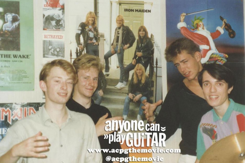 Radiohead 80s Photo Anyone Can Play Guitar Documentary On a Friday Oxford