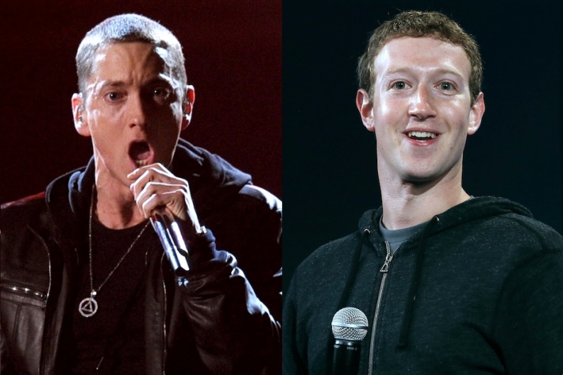 Eminem, Facebook, Mark Zuckerberg