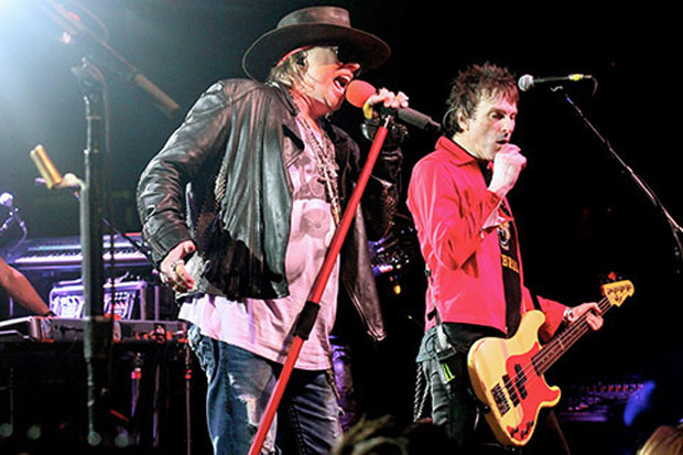 Axl Tries Not to Barf at Intimate Guns N' Roses Brooklyn Bowling Alley Show
