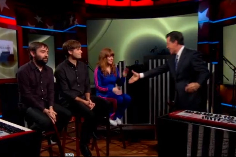 The Postal Service, "Such Great Heights," "A Tattered Line of String," 'The Colbert Report,' Stephen Colbert