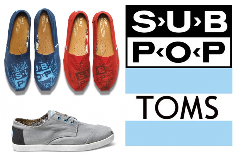 Sub Pop Toms Shoes Limited Edition Silver Jubilee