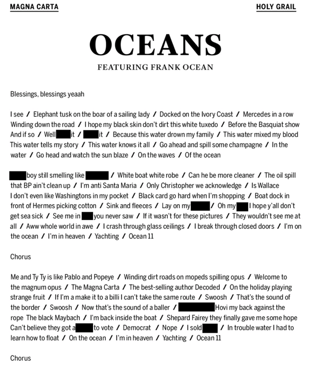 Jay Z Creatively Puts Frank Ocean On A Song Called Oceans Spin