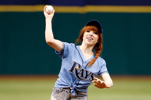 Carly Rae Jepsen first pitch