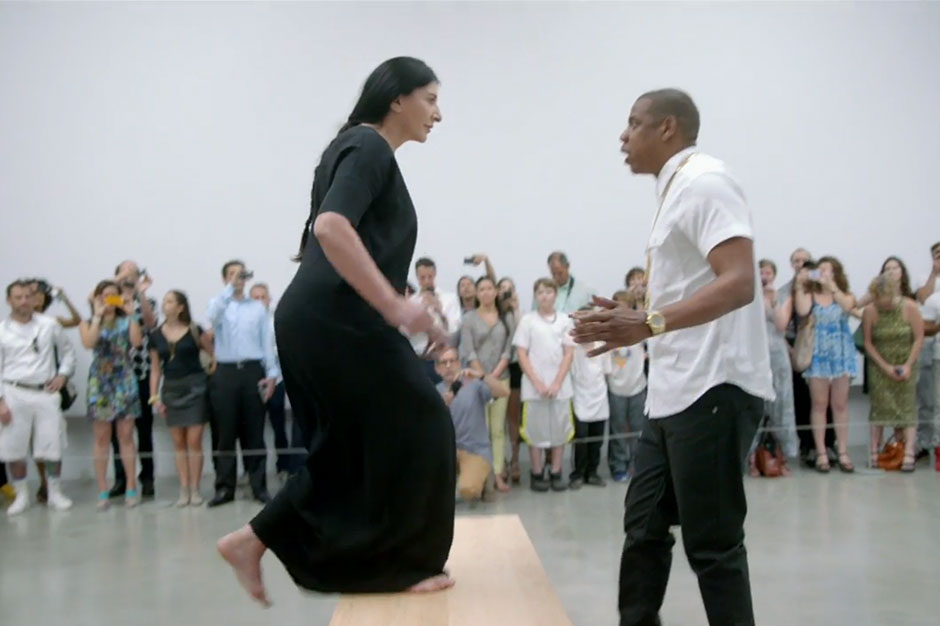 Jay Z and Marina Abramovic in 'Picasso Baby'