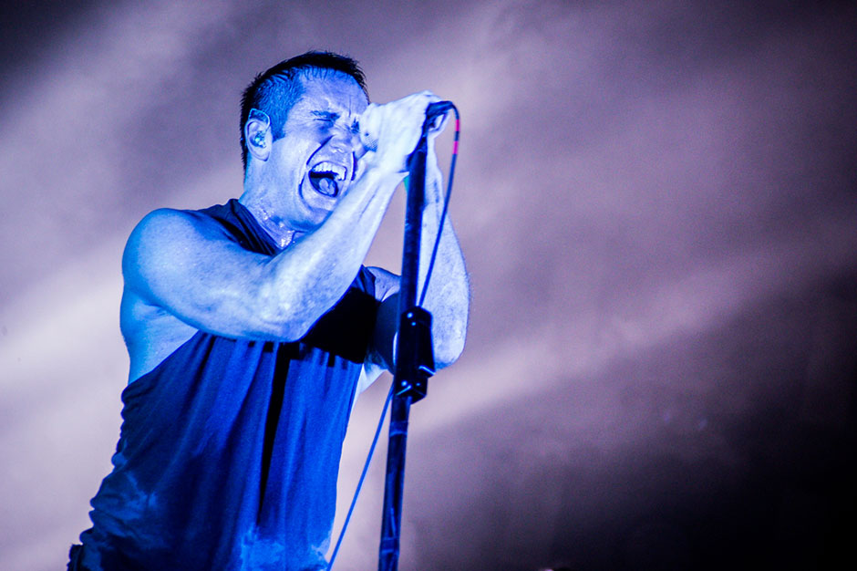 Nine Inch Nails Trent Reznor at Lollapalooza on Friday