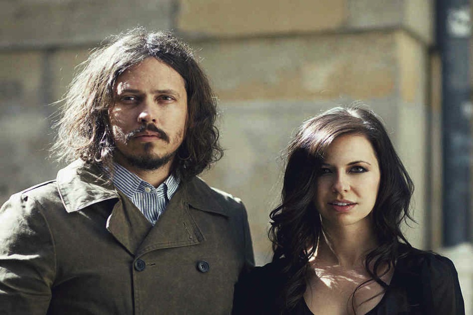 An apparently rare photograph of the Civil Wars standing politely next to each other