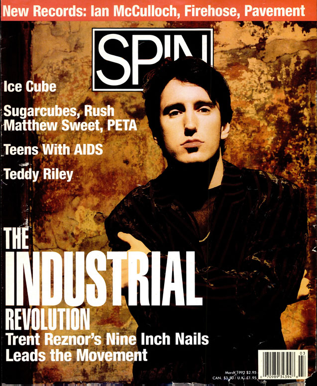 Trent Reznor, SPIN, March 1992 / Photo by Kevin Westenberg