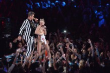 Miley Cyrus, Robin Thicke, MTV, video music awards, VMA, Parents Television Council