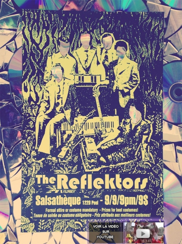 Arcade Fire, 'Reflektor,' the Reflektors, salsa club, Salsatheque, poster