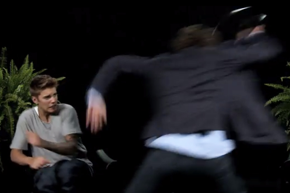 Justin Bieber Zach Galifianakis Interview Video Between Two Ferns