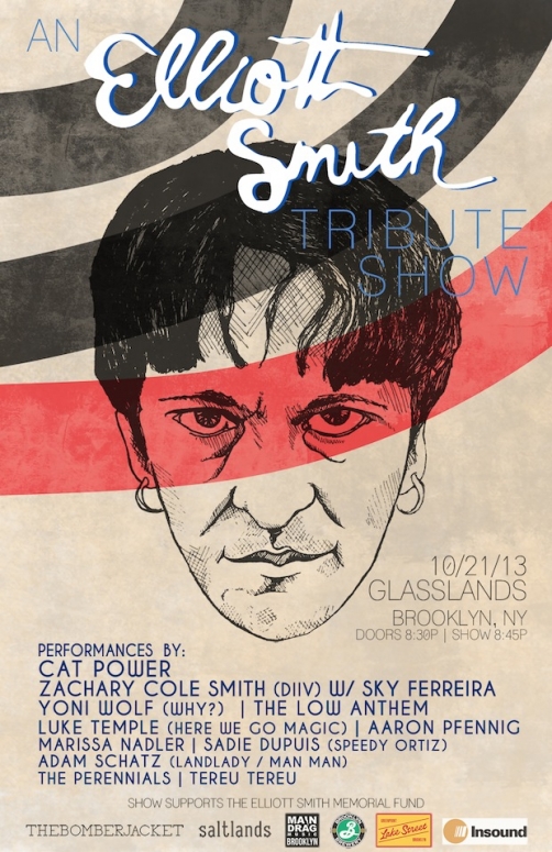 Elliott Smith tribute show poster