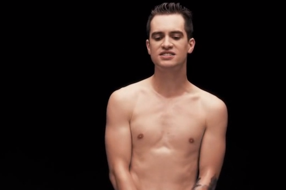 Brandon Urie of Panic! At the Disco in the "Girls/Girls/Boys" video
